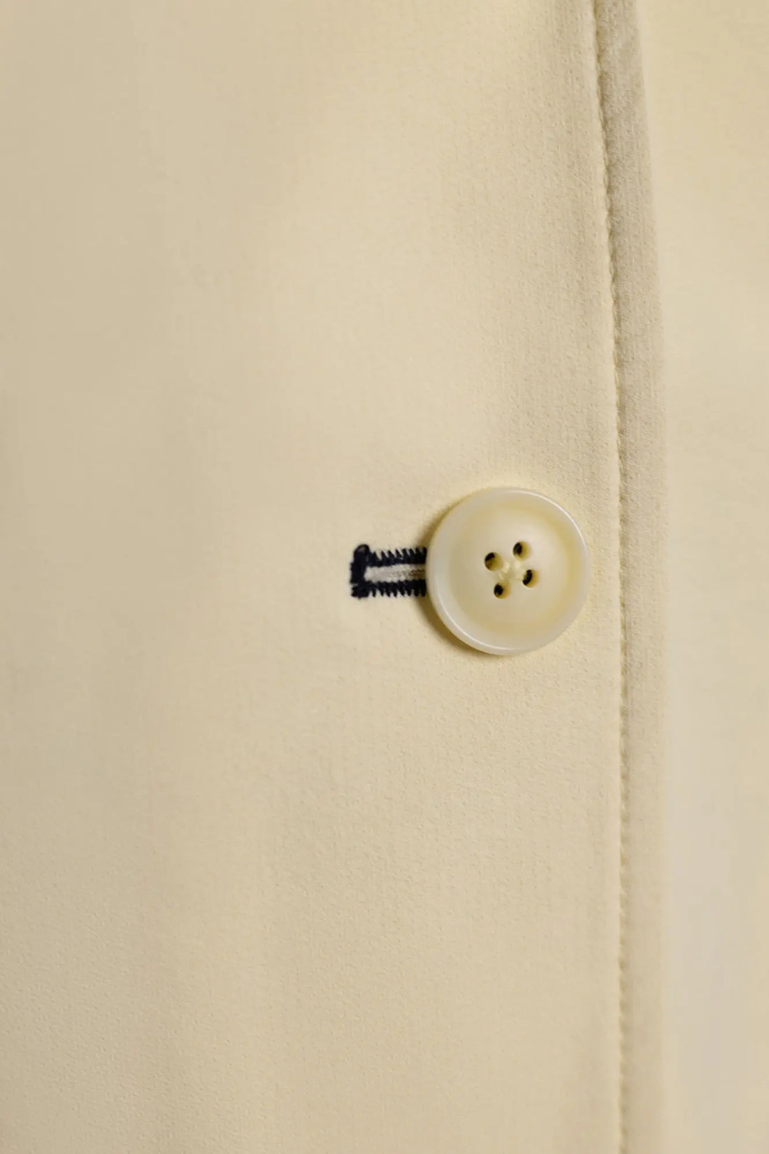 Grand Prix Ladies EQJ 3 Button Show Coat, Butter with Navy Collar