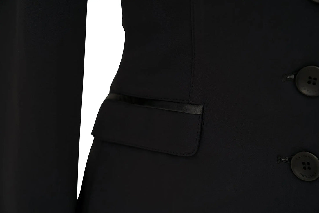 Grand Prix Saltare Dolce 4 Button Riding Jacket, Black Grand Prix