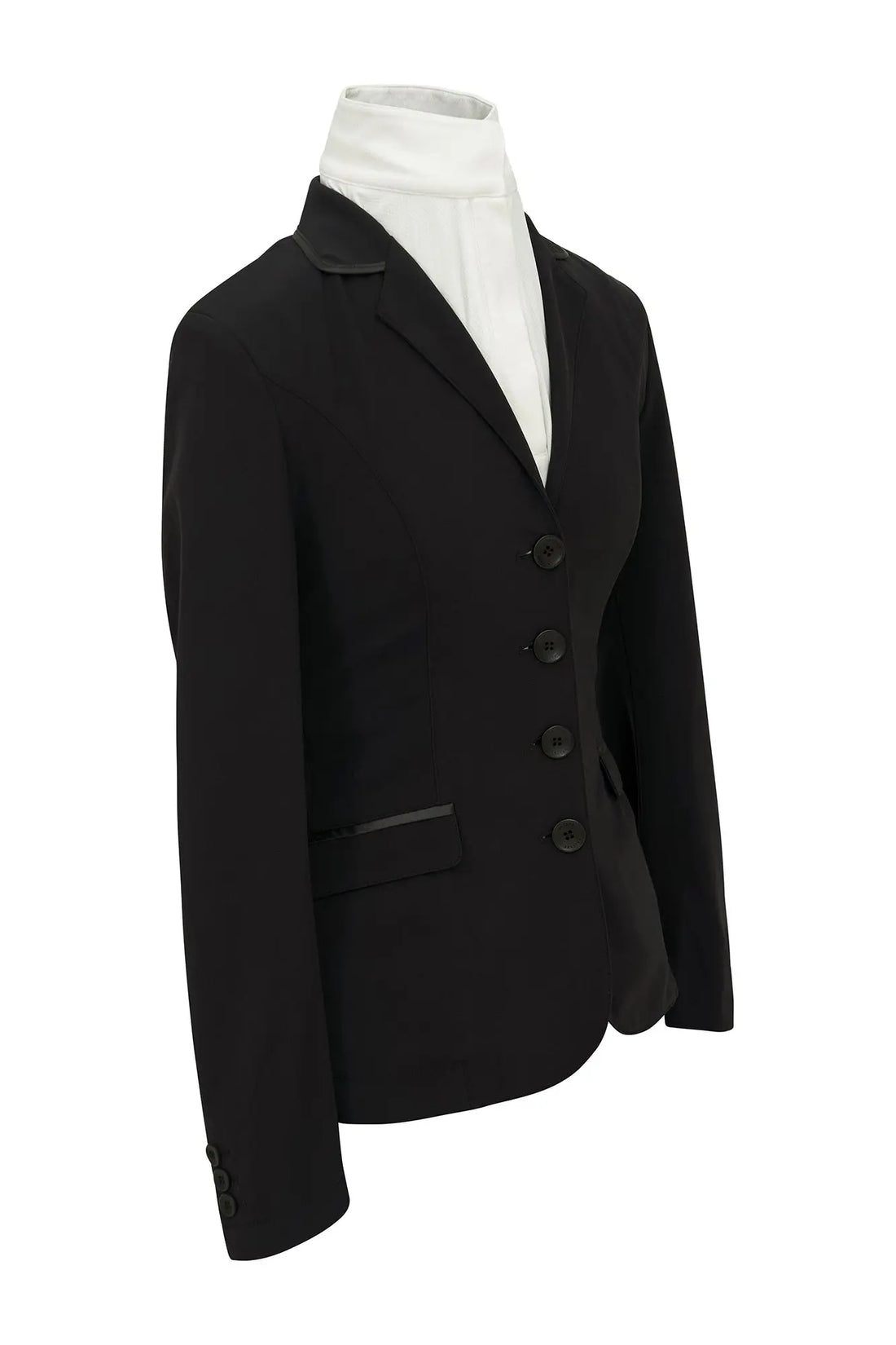 Grand Prix Saltare Dolce 4 Button Riding Jacket, Black Grand Prix