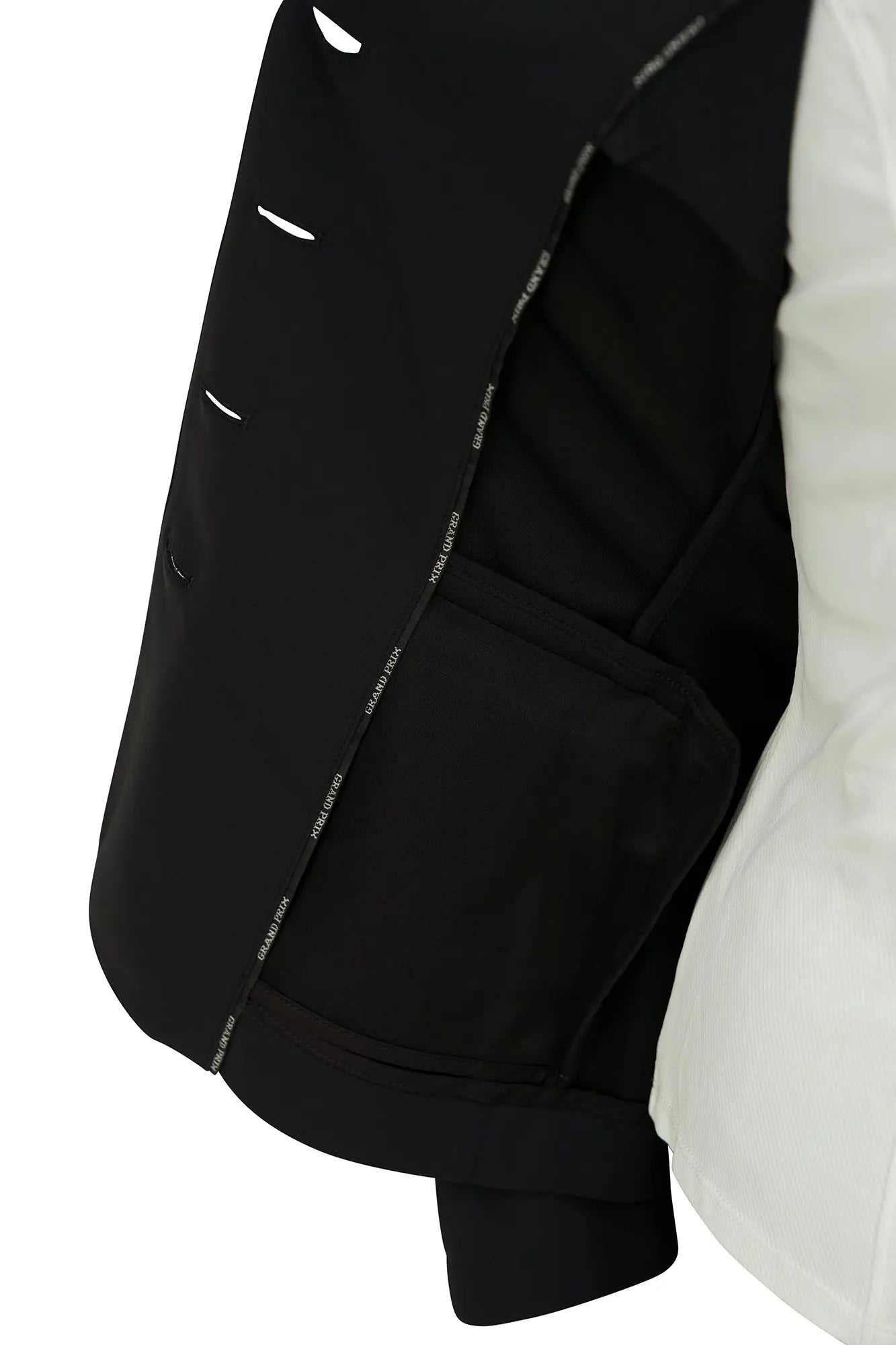 Grand Prix Saltare Dolce 4 Button Riding Jacket, Black Grand Prix