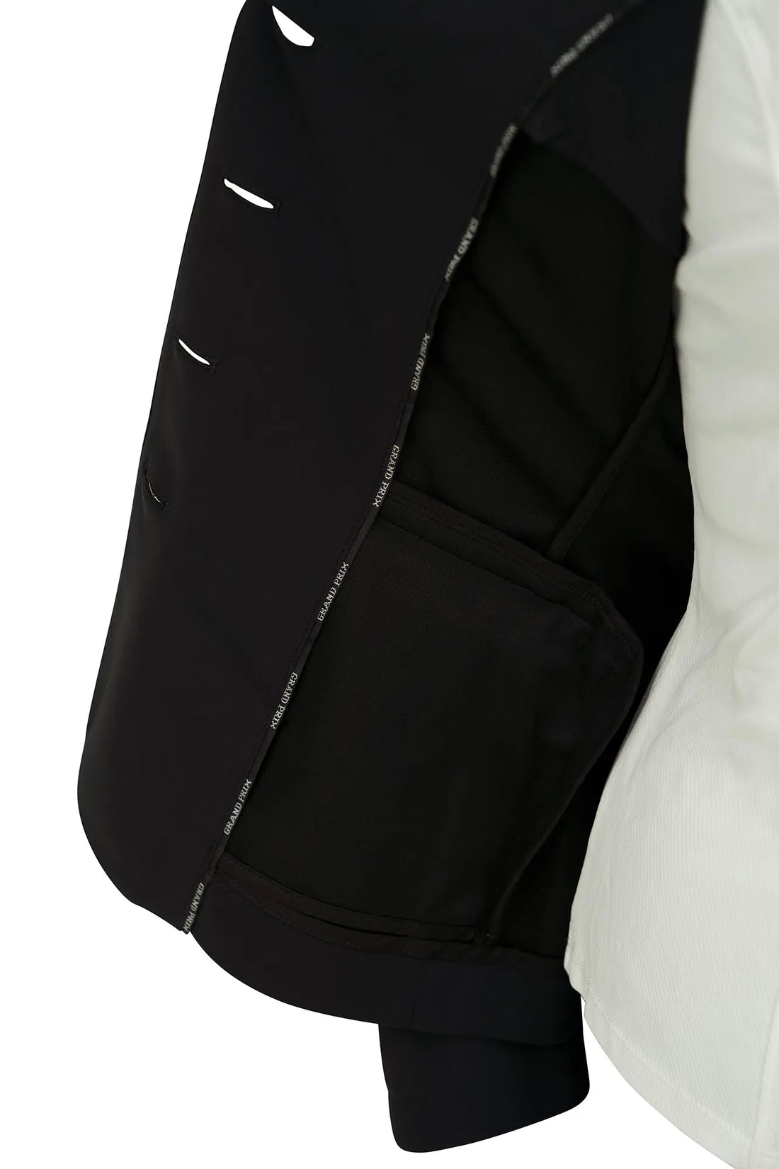 Grand Prix Saltare Dolce 4 Button Riding Jacket, Black Grand Prix