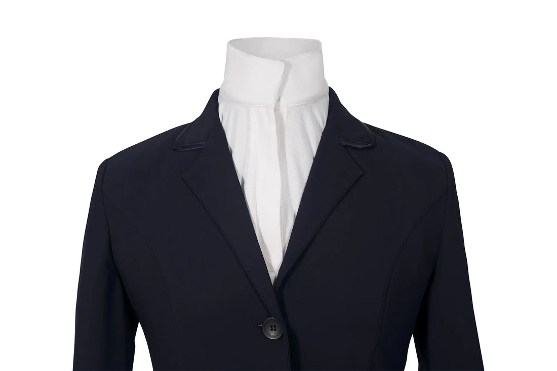 Grand Prix Saltare Dolce 4 Button Riding Show Jacket, Navy Grand Prix