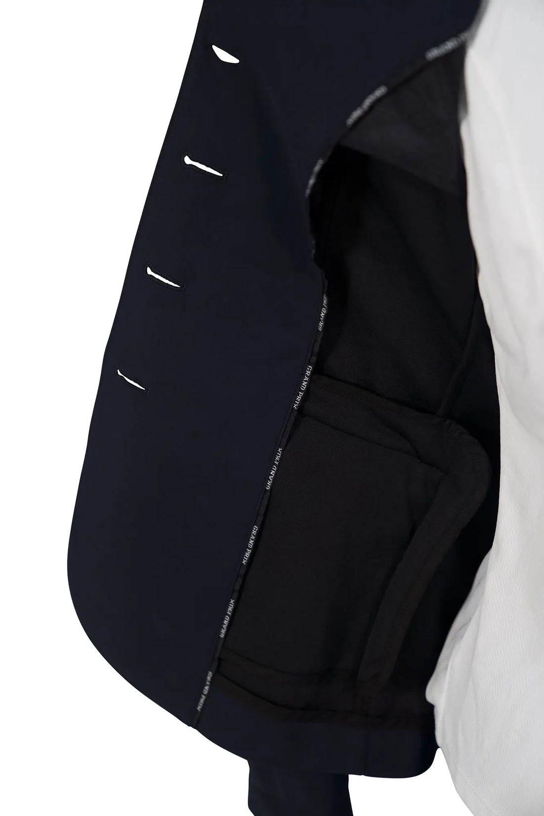 Grand Prix Saltare Dolce 4 Button Riding Show Jacket, Navy Grand Prix