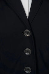 Grand Prix Saltare Premio 4 Button Riding Show Coat, Black with Moss Green Grand Prix