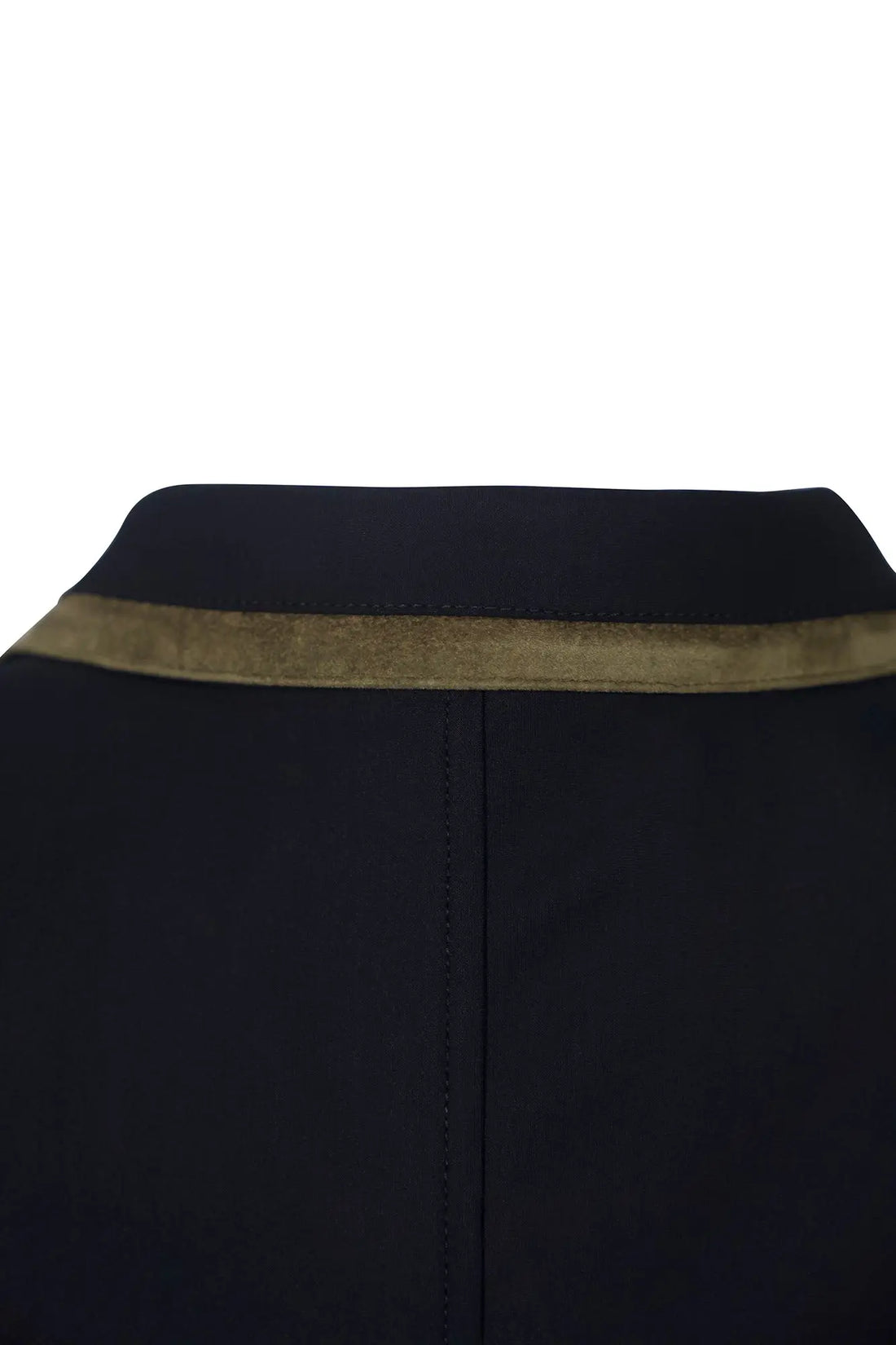 Grand Prix Saltare Premio 4 Button Riding Show Coat, Black with Moss Green Grand Prix