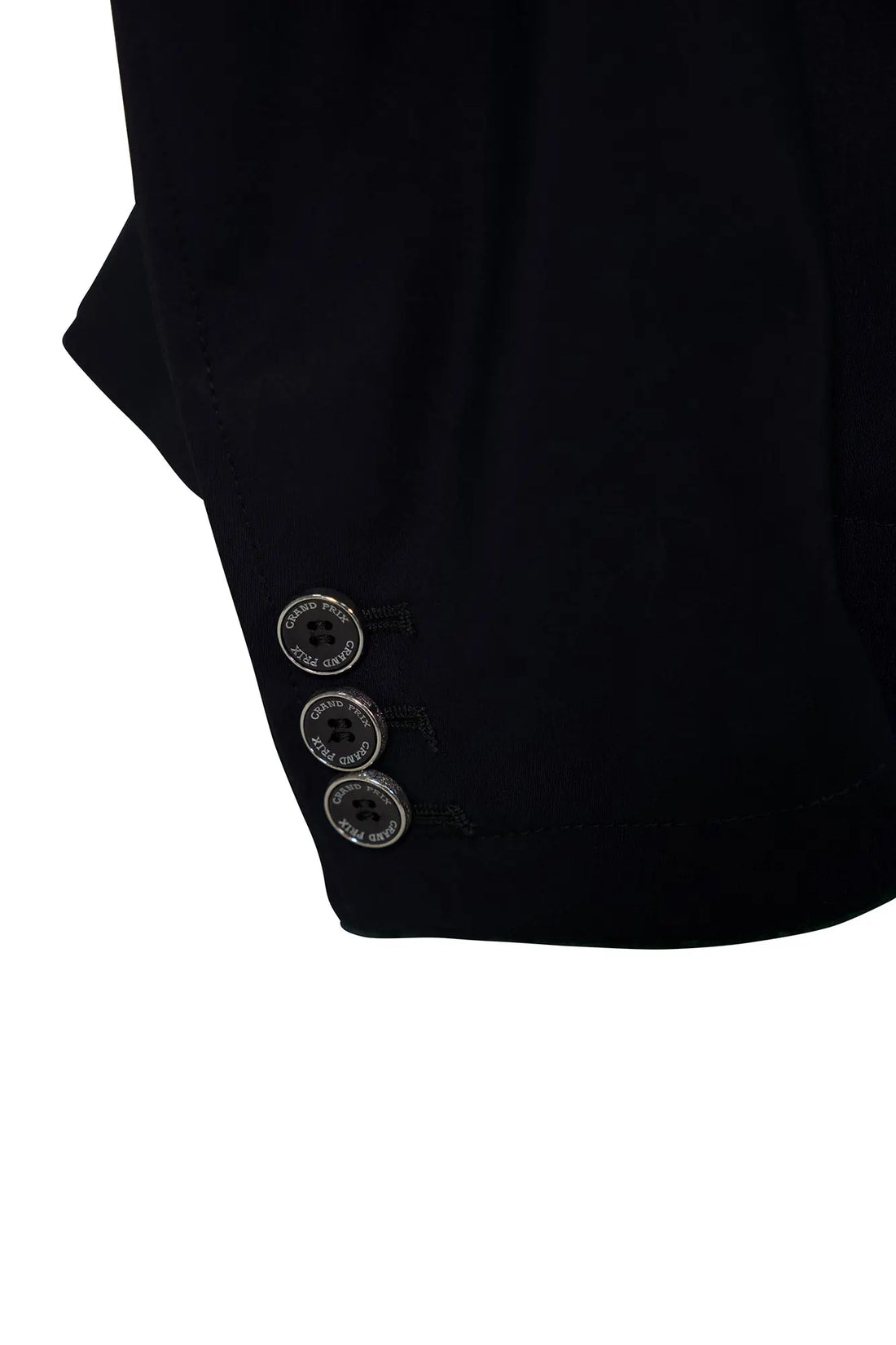 Grand Prix Saltare Premio Riding Show Coat, Black with Dark Green Huntley Equestrian