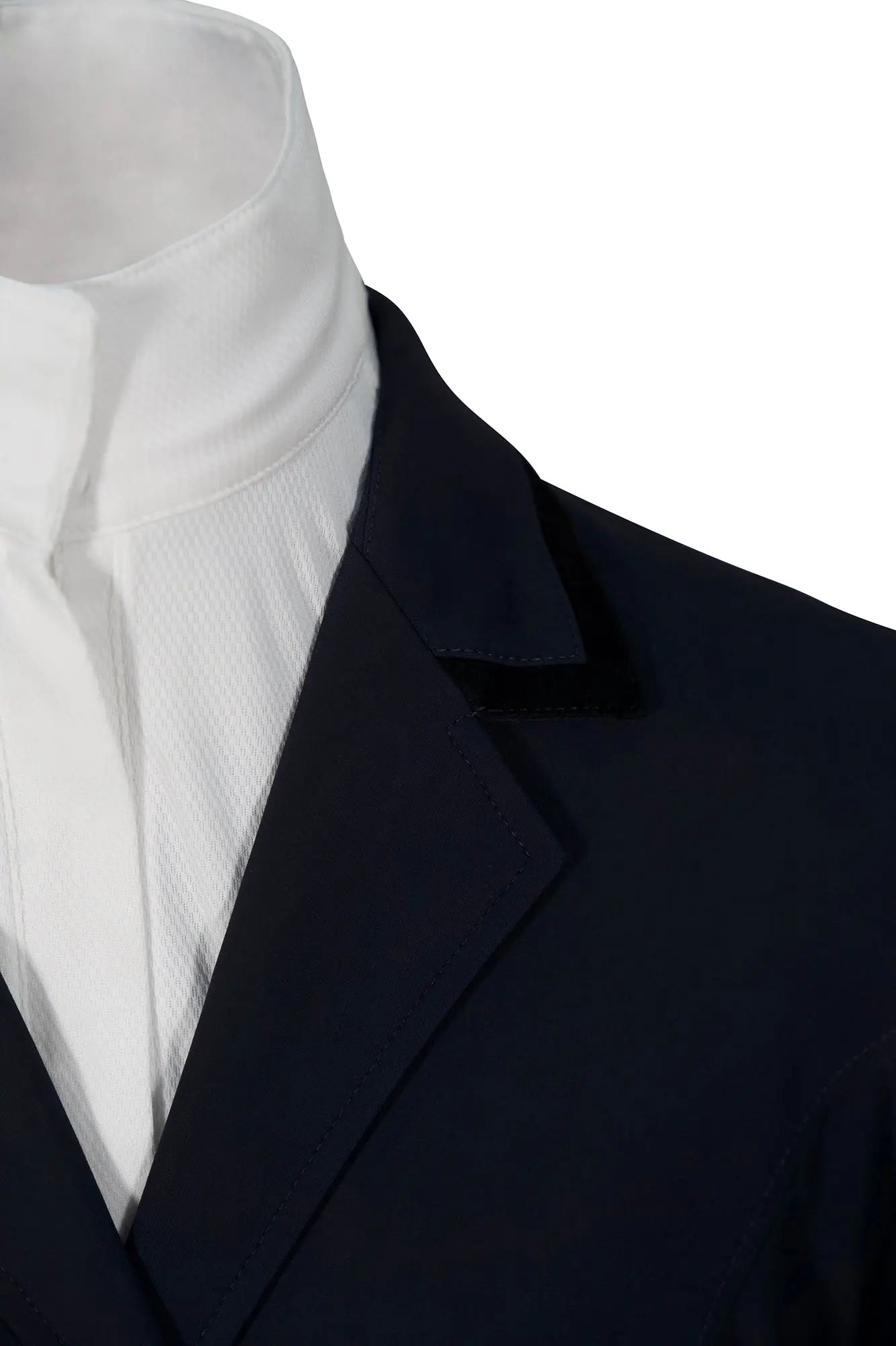 Grand Prix Saltare Premio Riding Show Coat, Navy with Black Huntley Equestrian