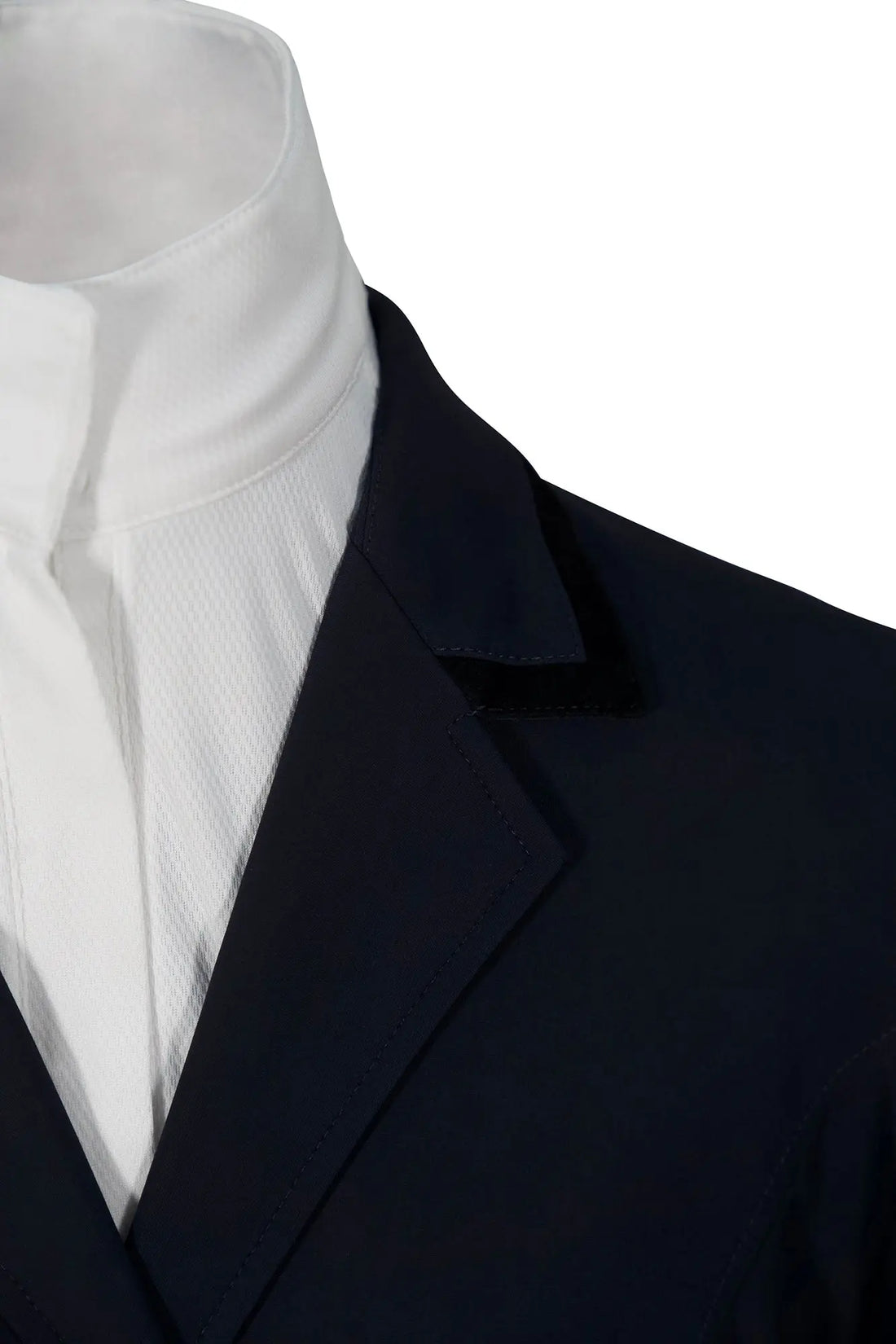 Grand Prix Saltare Premio Riding Show Coat, Navy with Black Huntley Equestrian