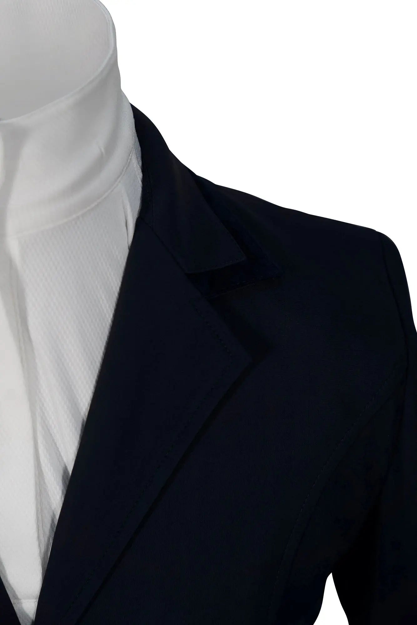 Grand Prix Saltare Premio Riding Show Coat, Navy with Navy Huntley Equestrian