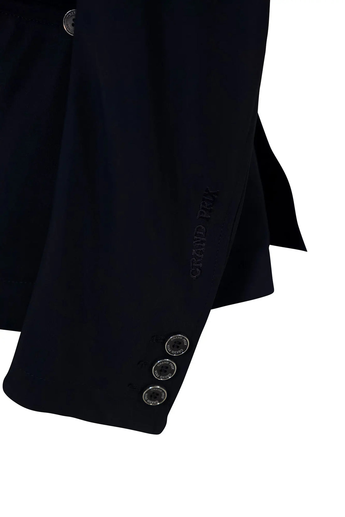 Grand Prix Saltare Premio Riding Show Coat, Navy with Navy Huntley Equestrian