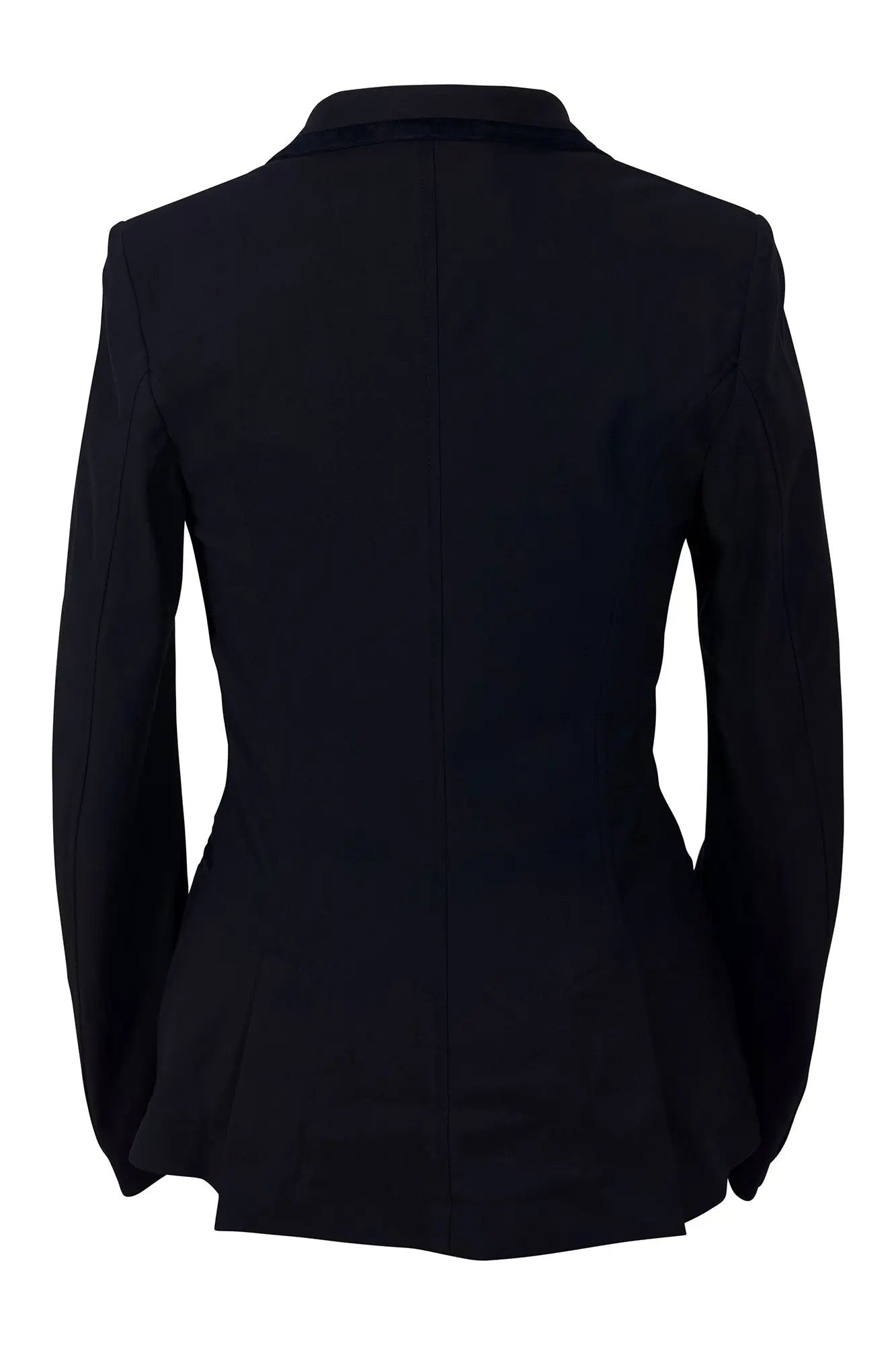 Grand Prix Saltare Premio Riding Show Coat, Navy with Navy Huntley Equestrian