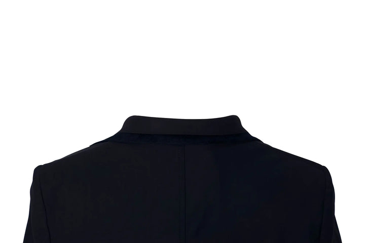 Grand Prix Saltare Premio Riding Show Coat, Navy with Navy Huntley Equestrian
