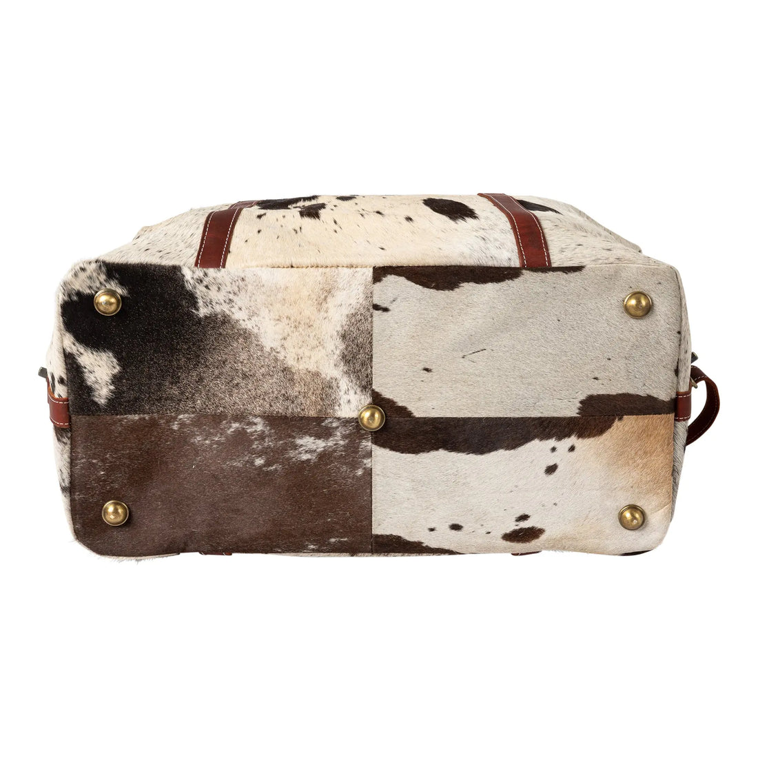 Huntley Cowhide Leather Large Travel Tote Bag Duffle Overnight Weekend Bag Carry On Shoulder Bag - Huntley Equestrian