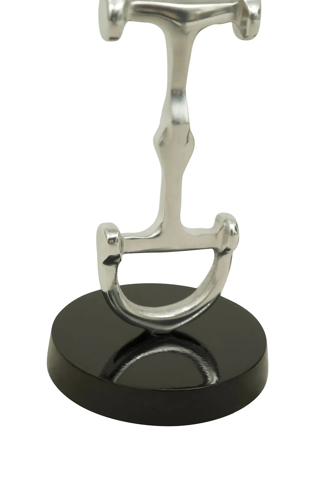 Huntley D Bit Candle Sticks, Pair in Aluminum Silver Finish Huntley Equestrian