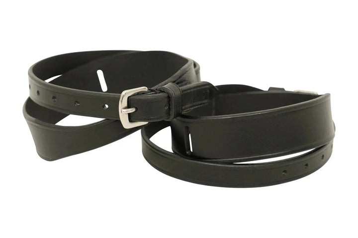 Huntley Equestrian Children's Black Leather Jodhpur Garter Straps Huntley Equestrian Children's Black Leather Jodhpur Garter Straps