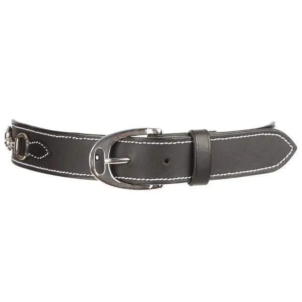 Huntley Equestrian Children's Snaffle Bit Black Leather Belt Huntley Equestrian