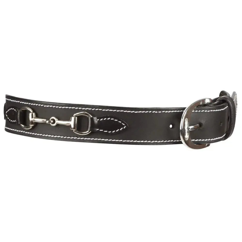Huntley Equestrian Children's Snaffle Bit Black Leather Belt Huntley Equestrian
