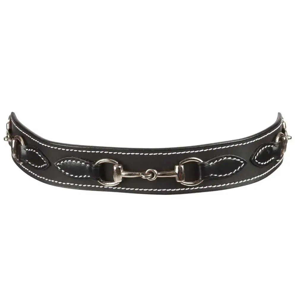 Huntley Equestrian Children's Snaffle Bit Black Leather Belt Huntley Equestrian