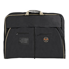 Huntley Equestrian Deluxe Black Travel Carry On Garment Bag with Accessories Zipper Cover for Travel, Business, Horse Shows - Huntley Equestrian