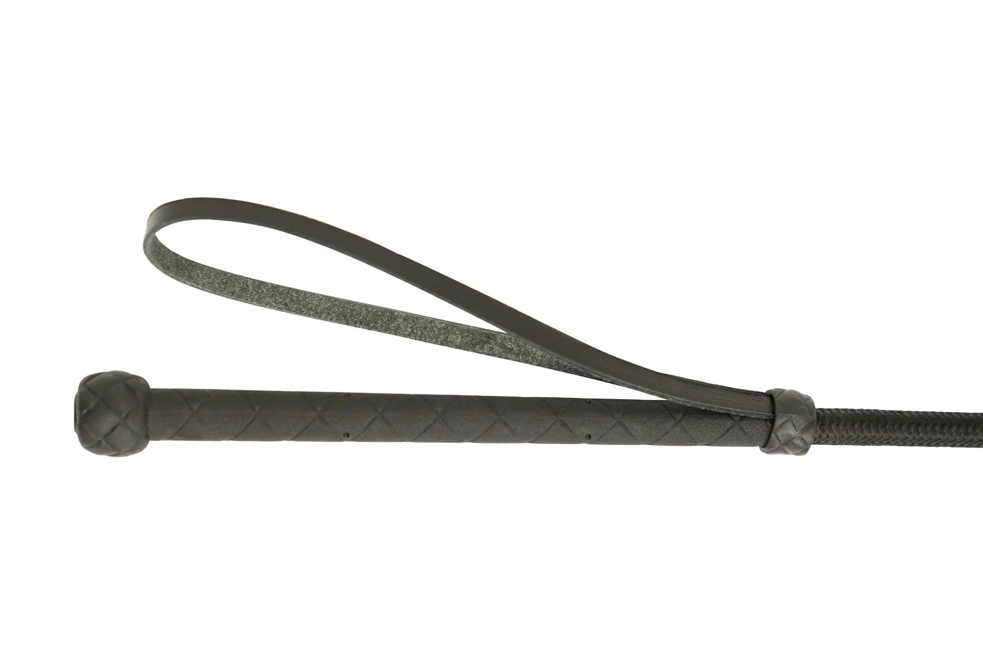 Huntley Equestrian English Riding Crop with Handle, 26" Inches, Black Huntley Equestrian