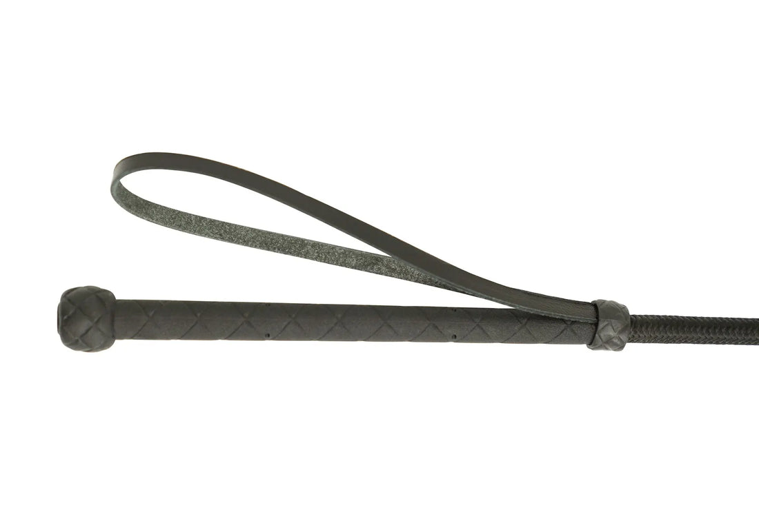 Huntley Equestrian English Riding Crop with Handle, 26" Inches, Black Huntley Equestrian