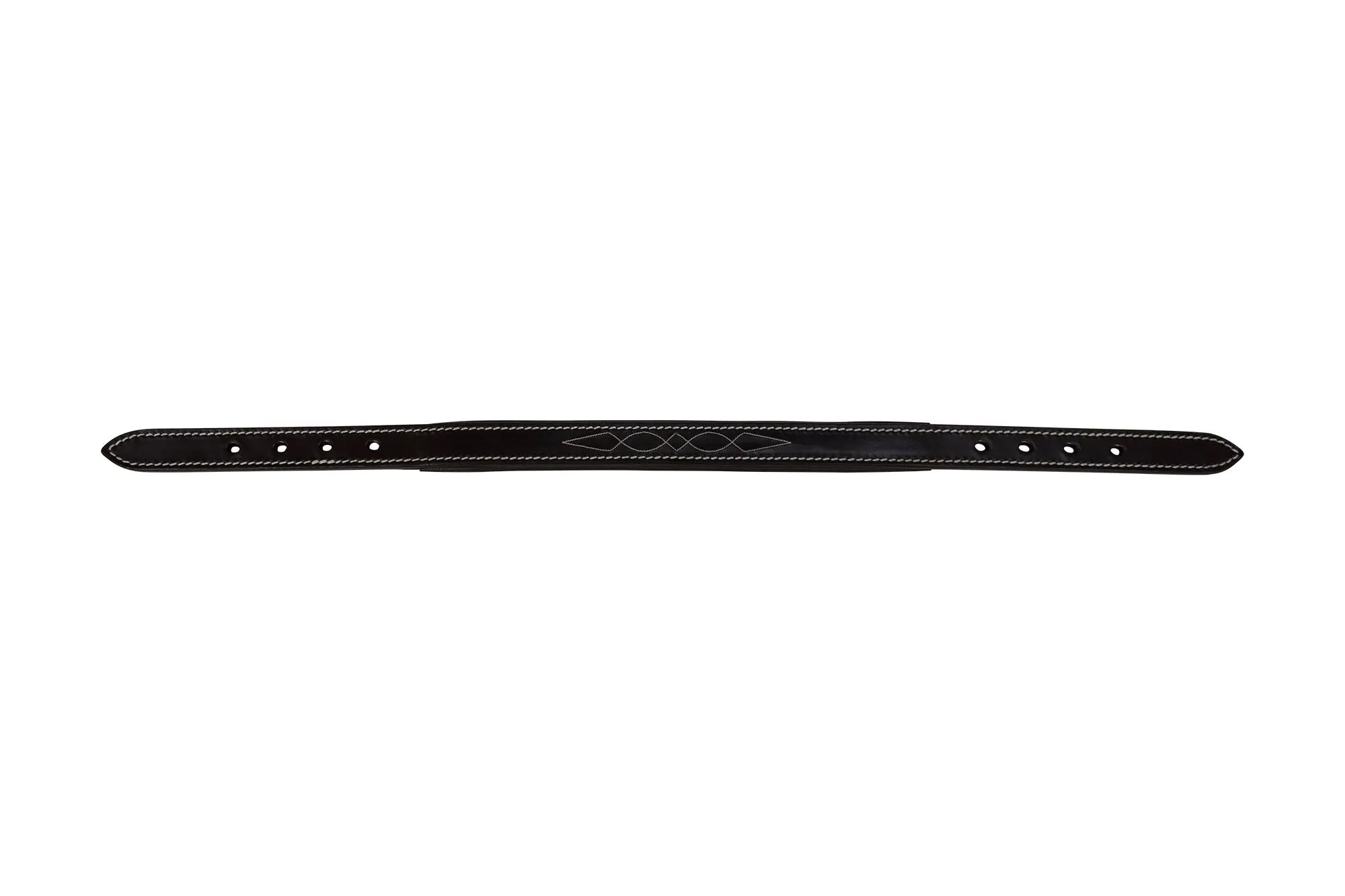 Derby Originals 21" Double Stitched Leather Breakaway Halter Crown - Brown Or Black