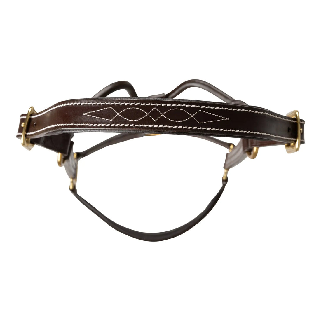 Huntley Equestrian Fancy Stitched Premium Leather Padded Halter - Huntley Equestrian