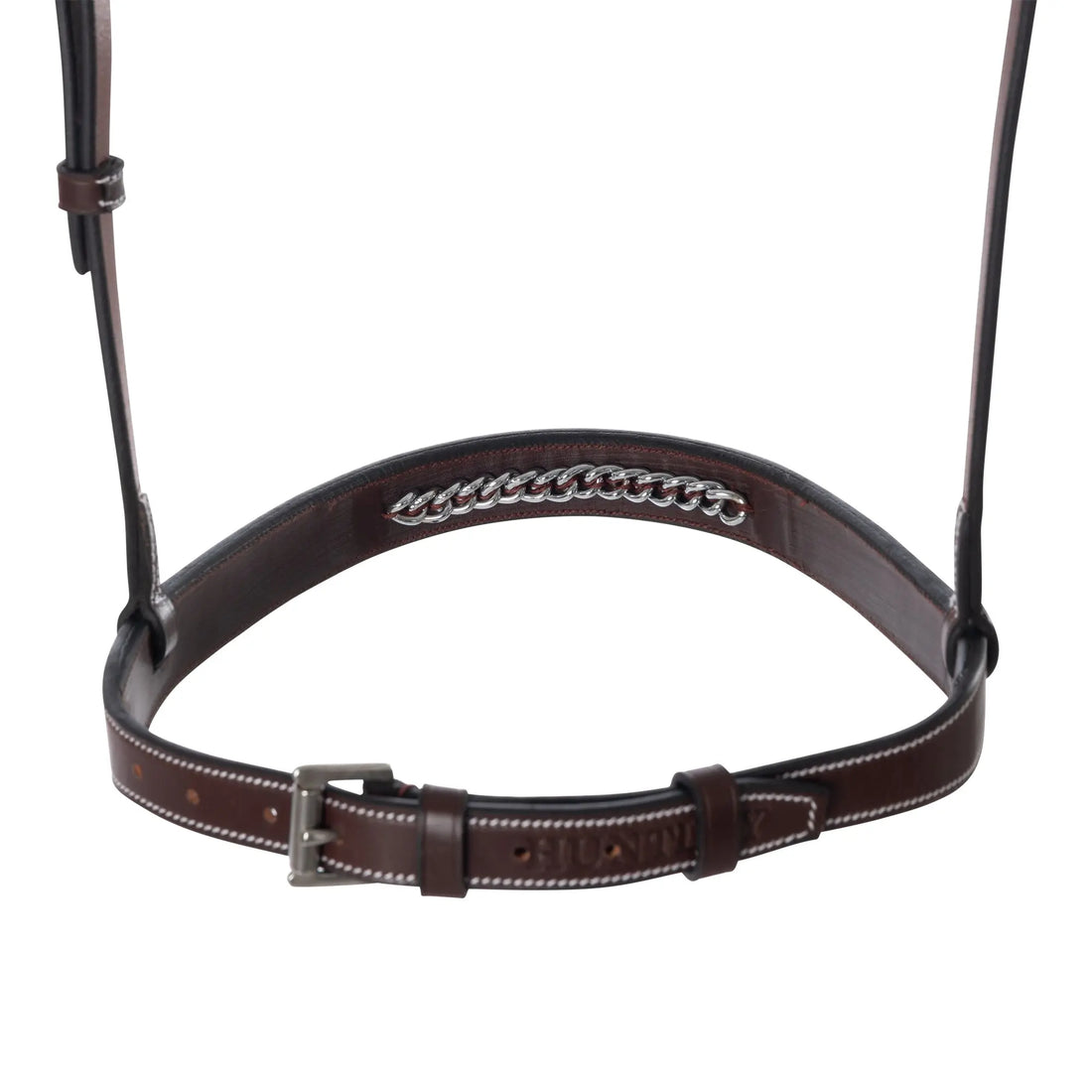 Huntley Equestrian Fancy Stitched Raised Chain Noseband - Huntley Equestrian