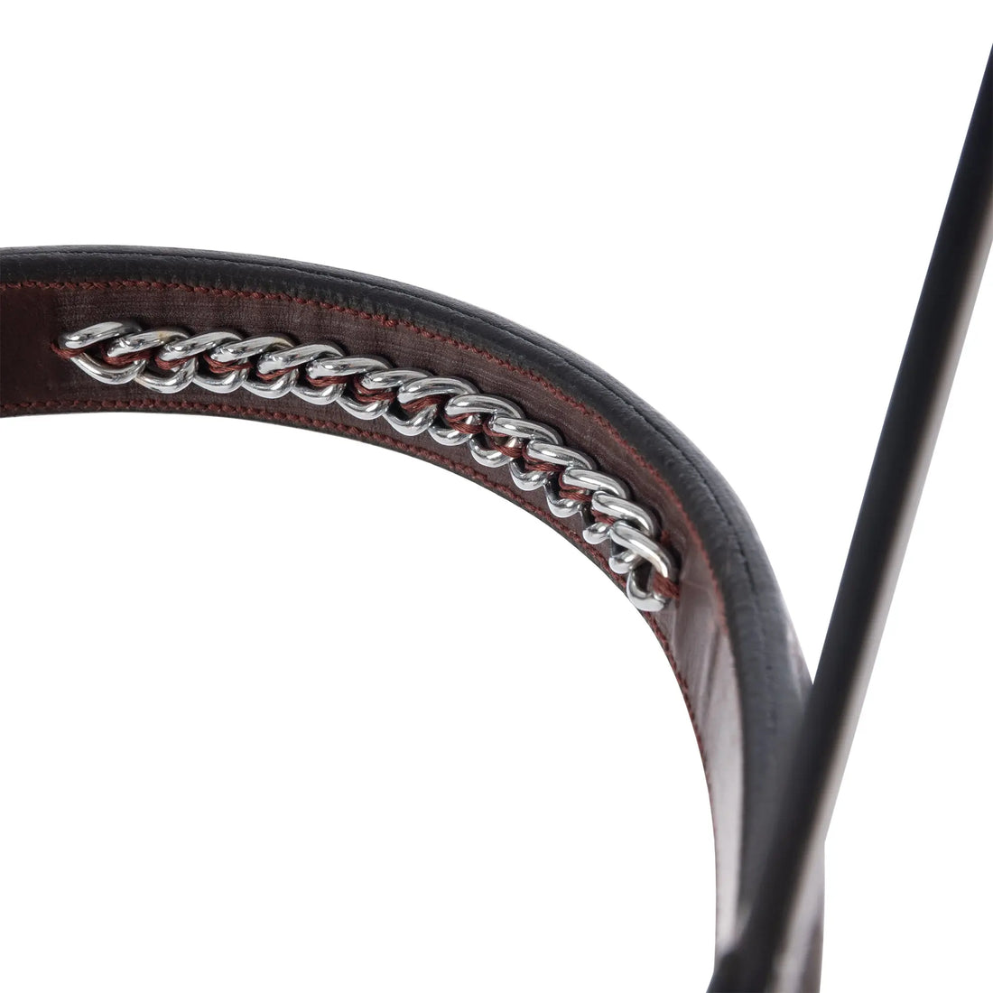 Huntley Equestrian Fancy Stitched Raised Chain Noseband - Huntley Equestrian