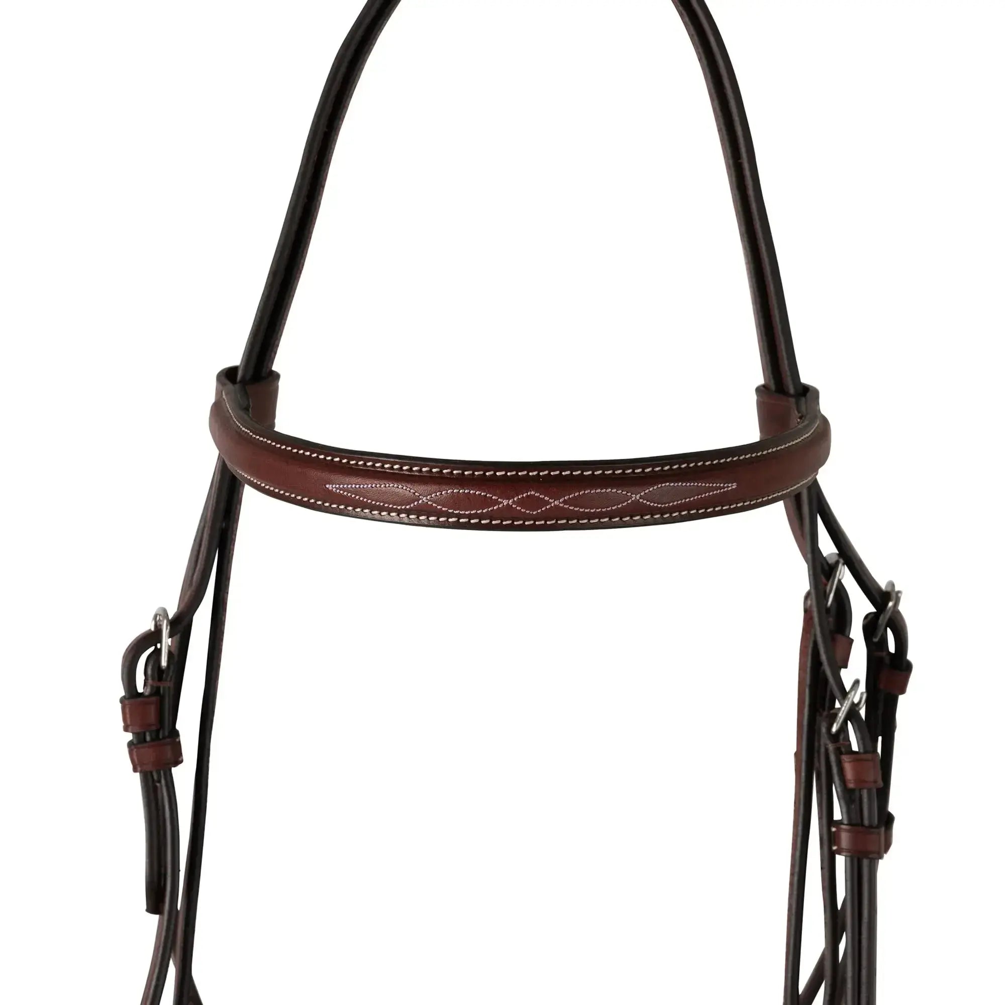 Huntley Equestrian Fancy Stitched Schooling Hunter Bridle with Reins Huntley Equestrian