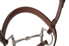 Huntley Equestrian Fancy Stitched Square Raised Padded Noseband - Huntley Equestrian