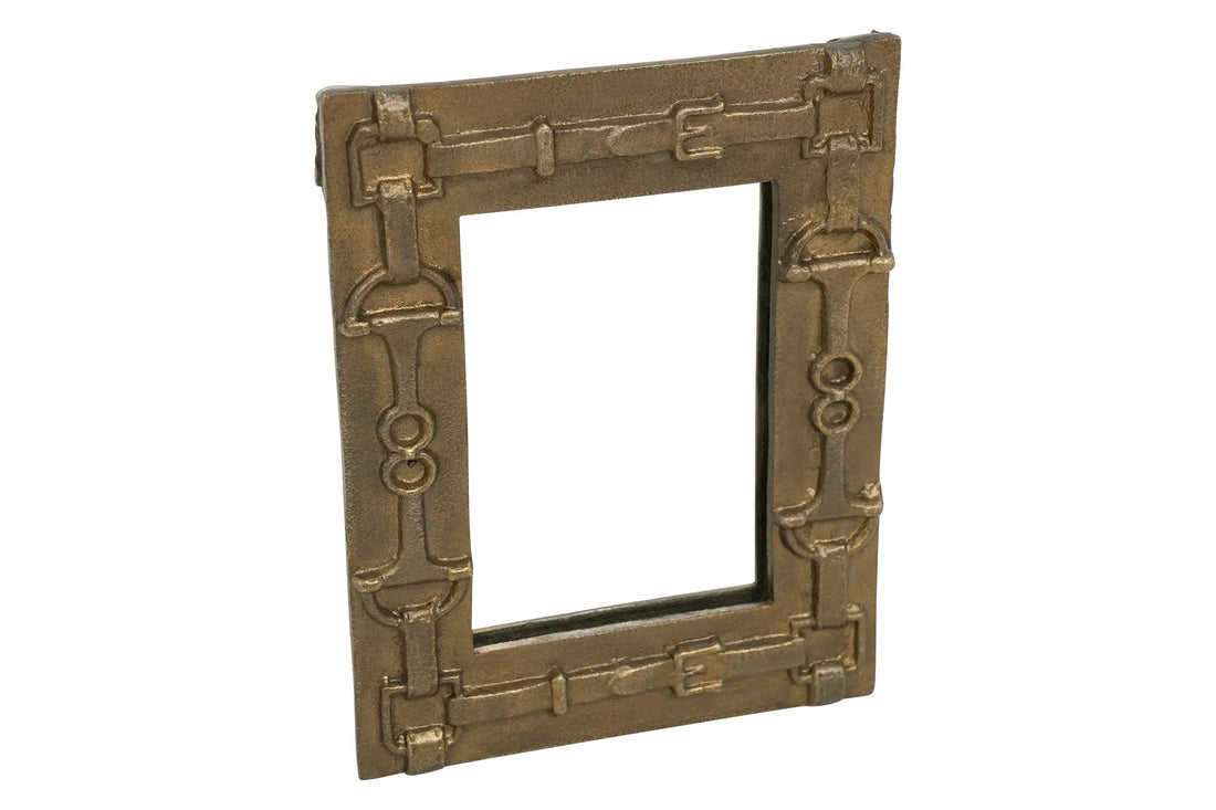 Huntley Equestrian Rectangle Mirror with Decorative Bits Huntley Equestrian