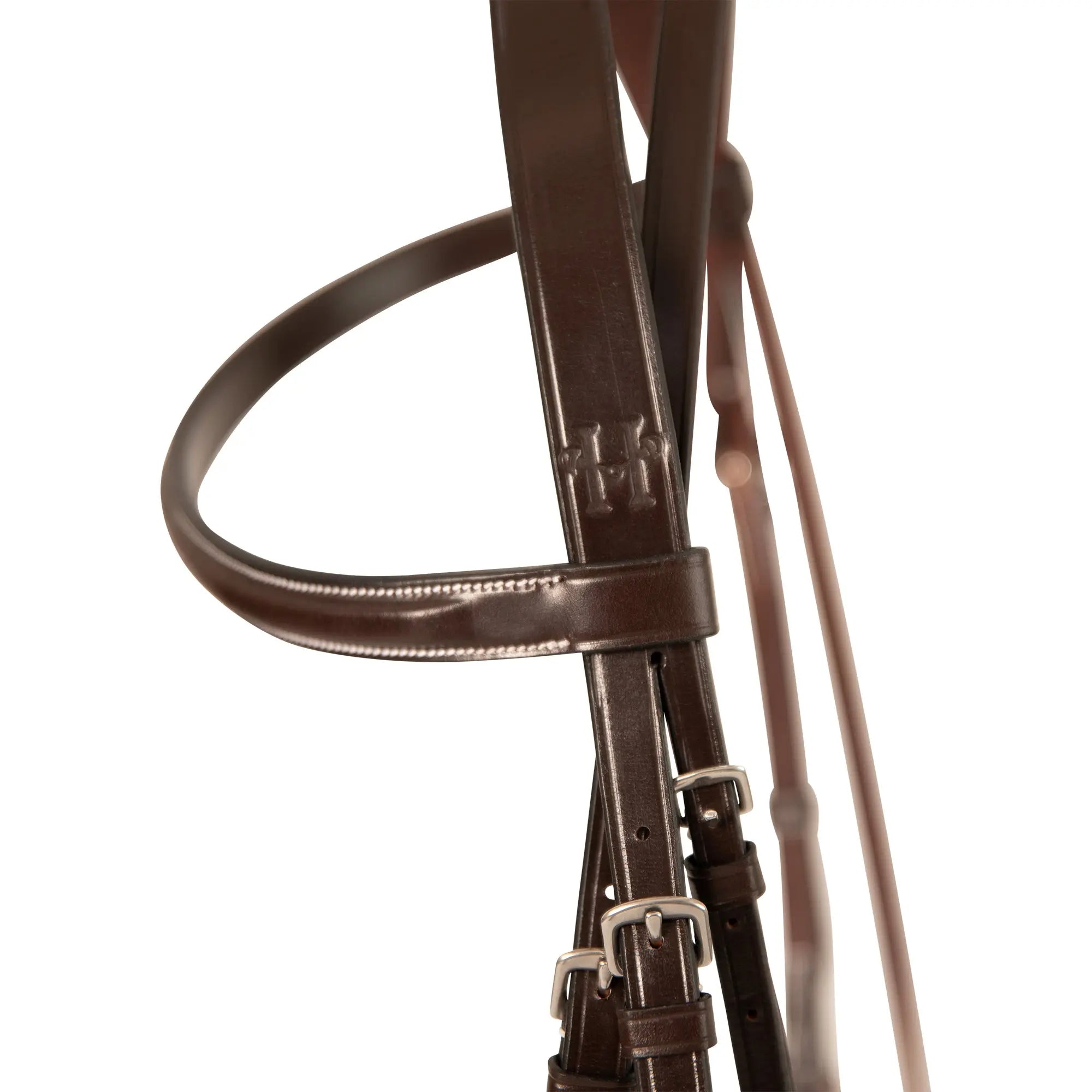 Huntley Equestrian Sedgwick Fancy Stitched Bridle with Cheek Clips and Reins - Huntley Equestrian
