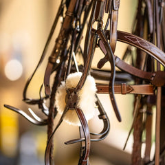 Huntley Equestrian Sedgwick Fancy Stitched Square Raised Figure 8 Bridle - Huntley Equestrian