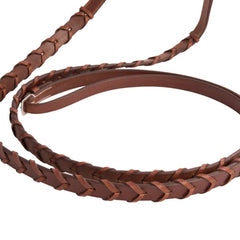 Huntley Equestrian Sedgwick Fancy Stitched Square Raised Laced Reins - Huntley Equestrian