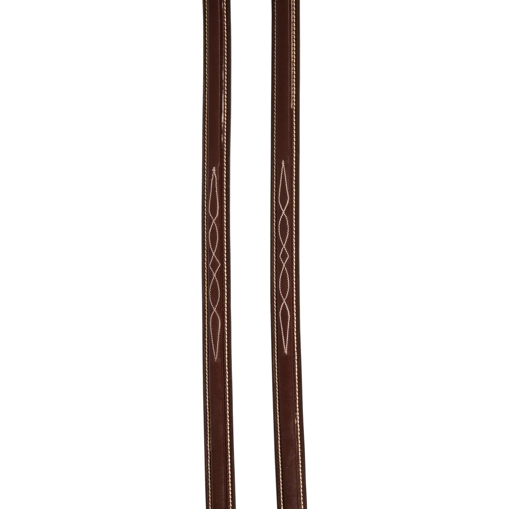 Huntley Equestrian Sedgwick Fancy Stitched Square Raised Laced Reins - Huntley Equestrian