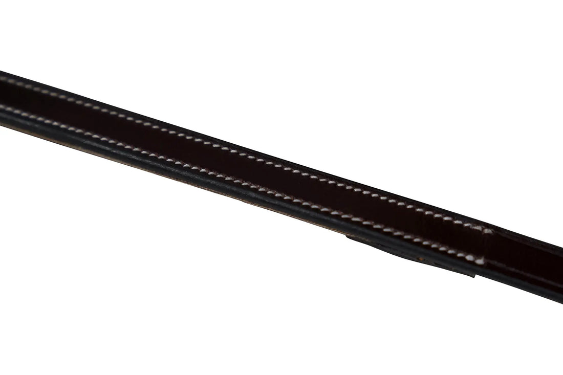 Huntley Equestrian Sedgwick Pelham Flat Curb Reins, Rubber Lined Huntley Equestrian