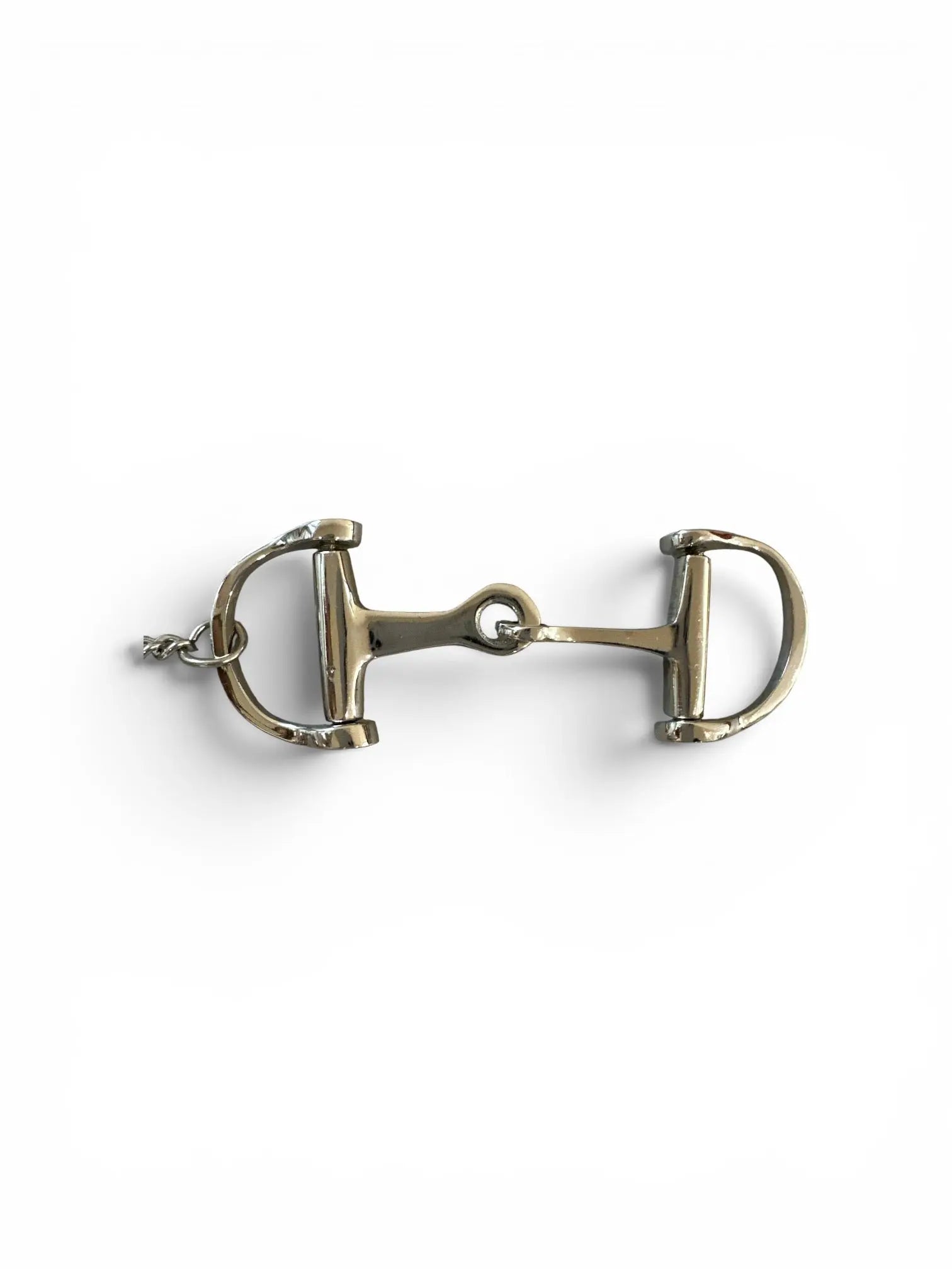 Huntley Equestrian Silver D-Bit Keychain