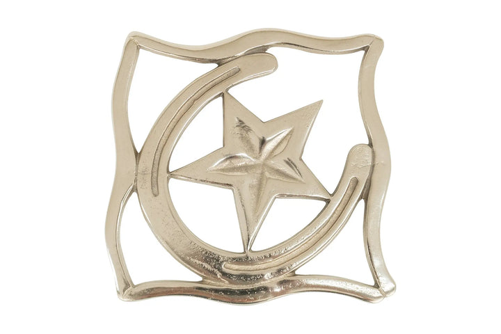 Huntley Equestrian Star with Horse shoe Silver Square Trivet Huntley Equestrian