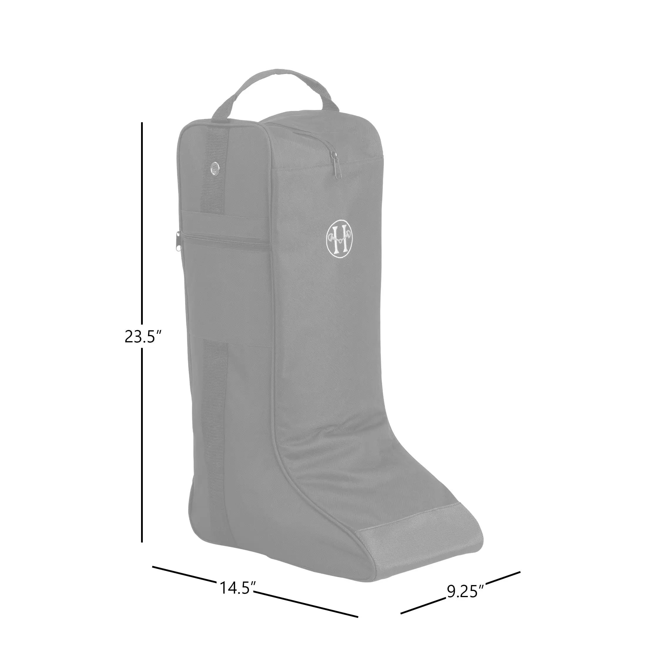 Huntley Equestrian Tall Riding Boot Bag, Black - Huntley Equestrian