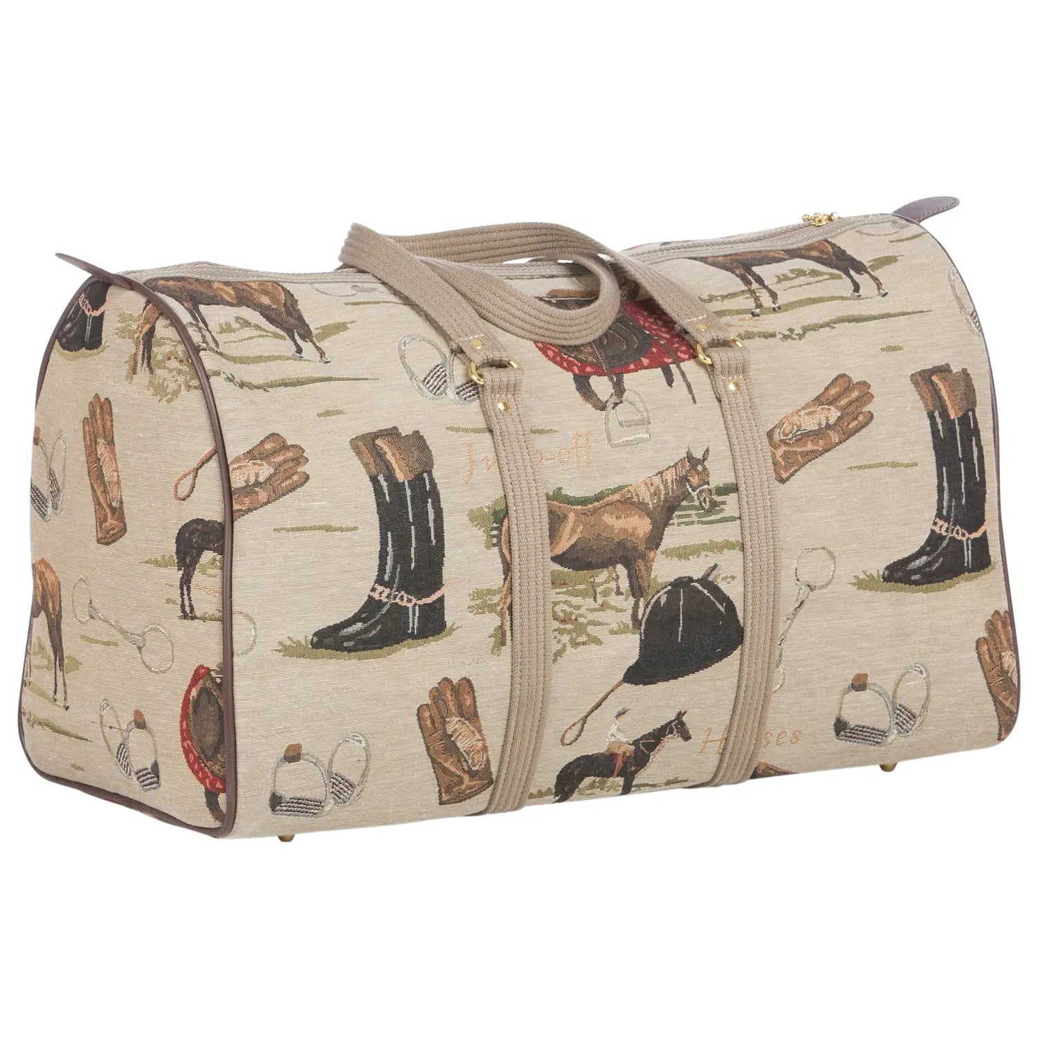 Huntley Equestrian Tapestry Duffle Bag-English Design - Huntley Equestrian