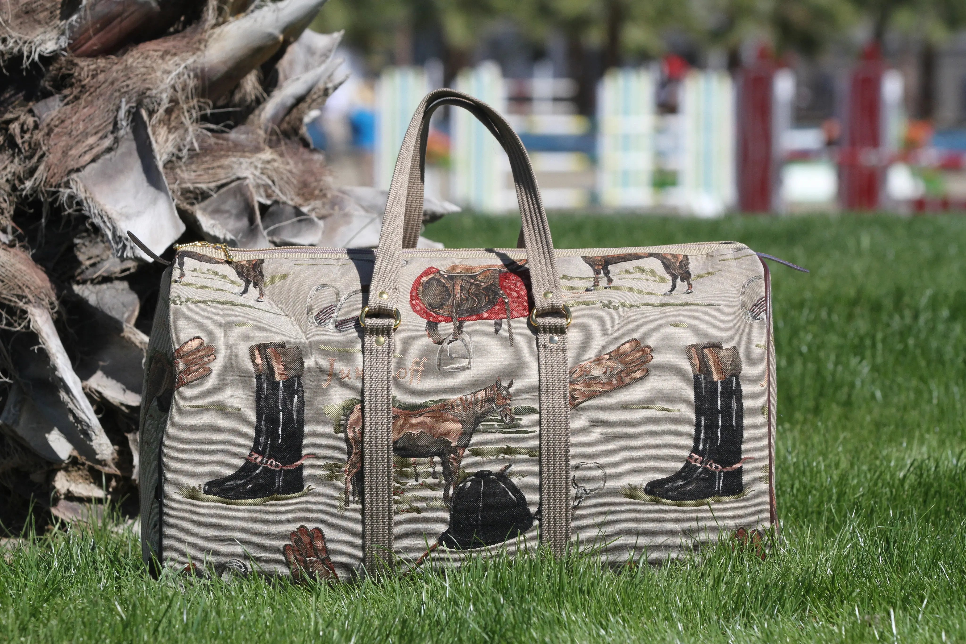 Huntley Equestrian Tapestry Duffle Bag-English Design - Huntley Equestrian