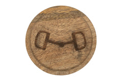 Huntley Equestrian Wooden Coasters with Decorative Bit Design, set of 4 Huntley Equestrian