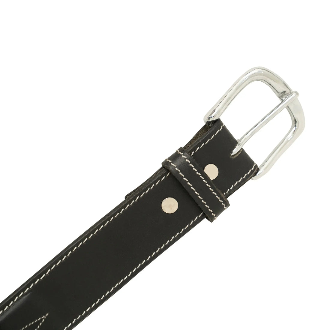 Huntley Fancy Stitched Ladies  1.5" Inch wide belt, Black Huntley Equestrian