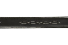 Huntley Fancy Stitched Ladies  1.5" Inch wide belt, Black Huntley Equestrian