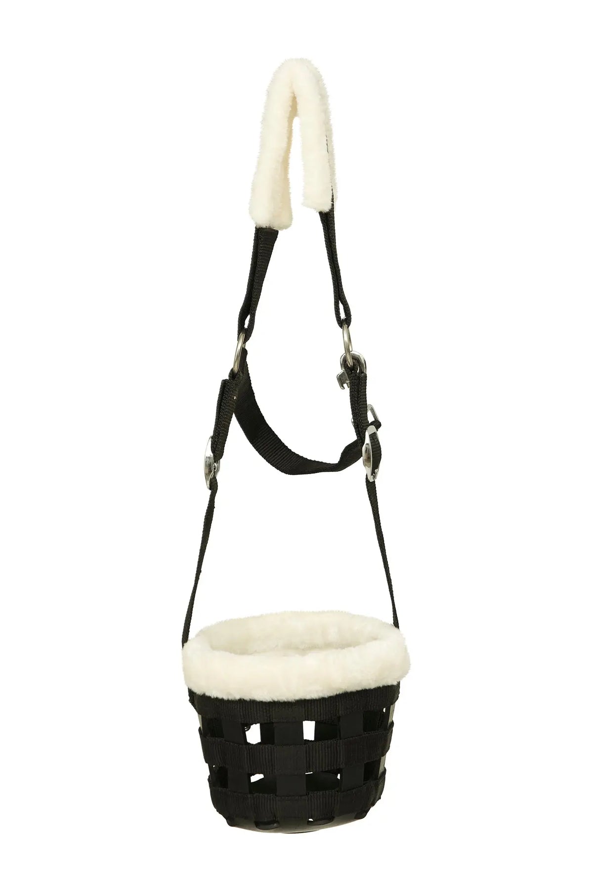 Huntley Fleece Padded Nylon Grazing Muzzle, Black Huntley Equestrian