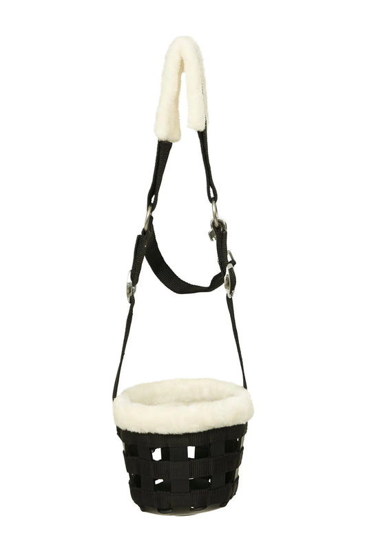 Huntley Fleece Padded Nylon Grazing Muzzle, Black Huntley Equestrian