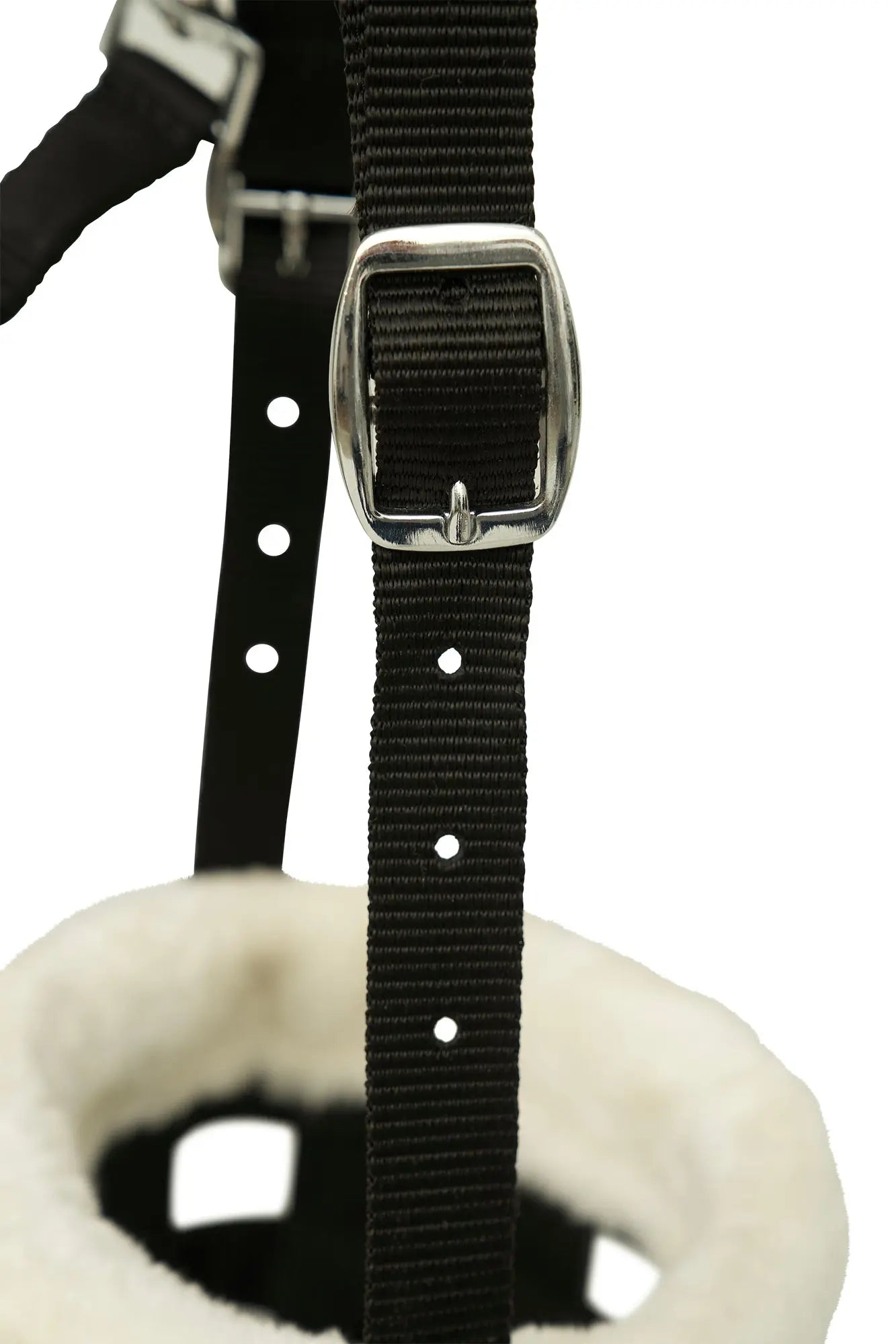 Huntley Fleece Padded Nylon Grazing Muzzle, Black Huntley Equestrian