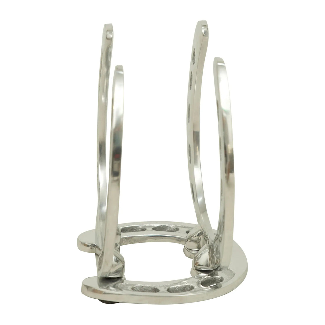 Huntley Horse Shoe Napkin Holder, Aluminum Silver Finish Huntley Equestrian