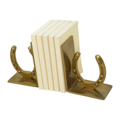 Huntley Horse shoe Bookends, Pair, Brass Antique Finish Huntley Equestrian